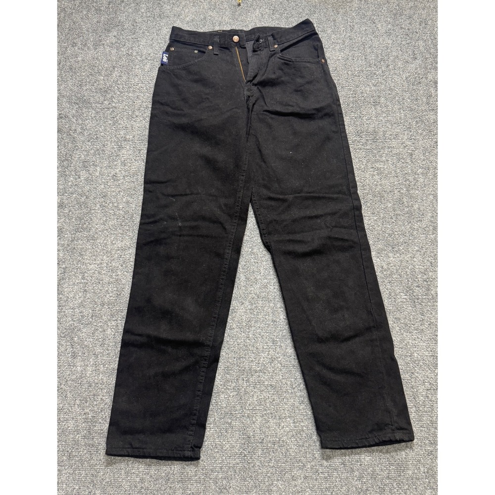 Vintage Lee Pants Men's 30x31 100% Cotton Made In USA Paper Tags Grunge Black